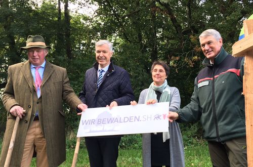 v. l. n. r.: Hans-Caspar Graf zu Rantzau, Erk Westermann-Lammers, Monika Heinold und Tim Scherer